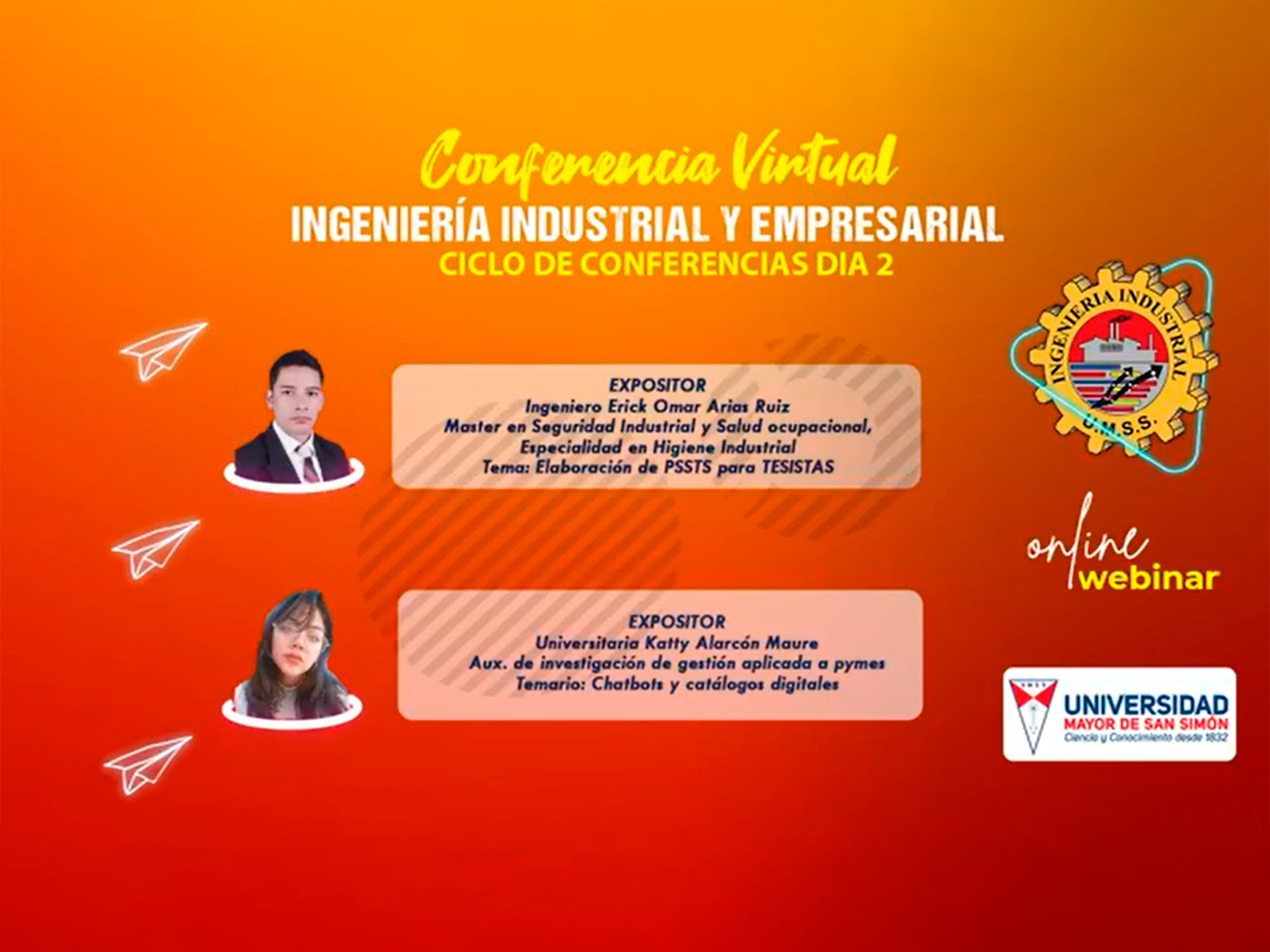 Ciclo de Conferencias Virtuales - Ingeniería Industrial y Empresarial Día 2